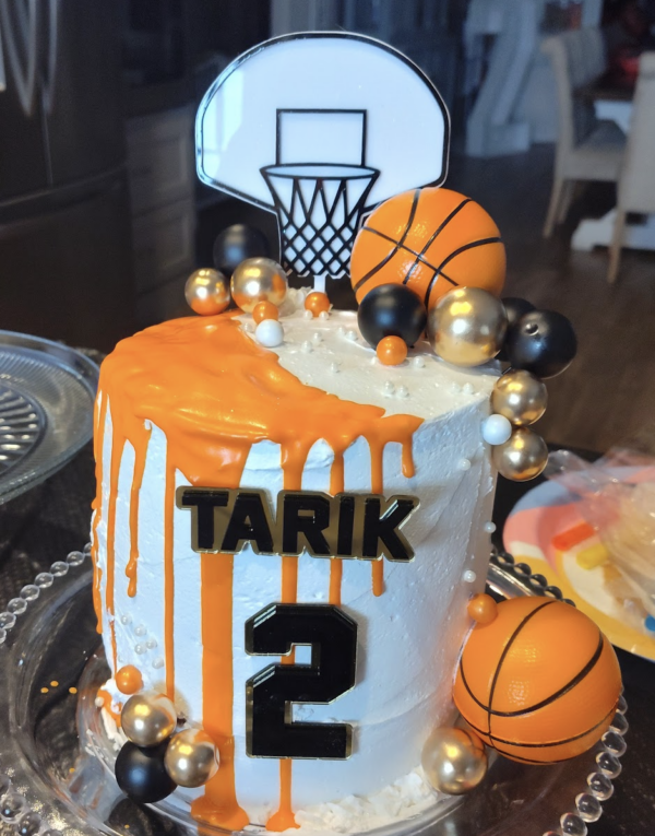 Basketball Hoop Cake Topper- CUSTOM